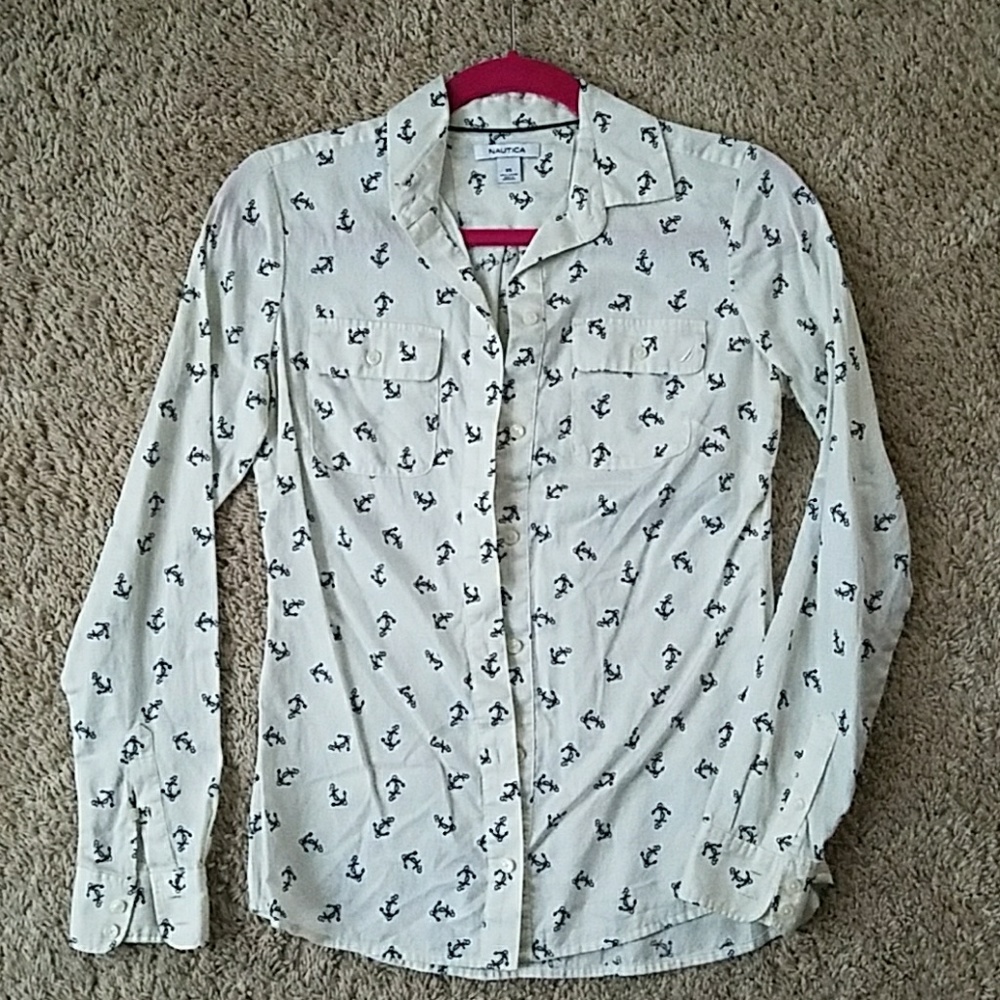 Nautica Anchor Button Down Sz. XS